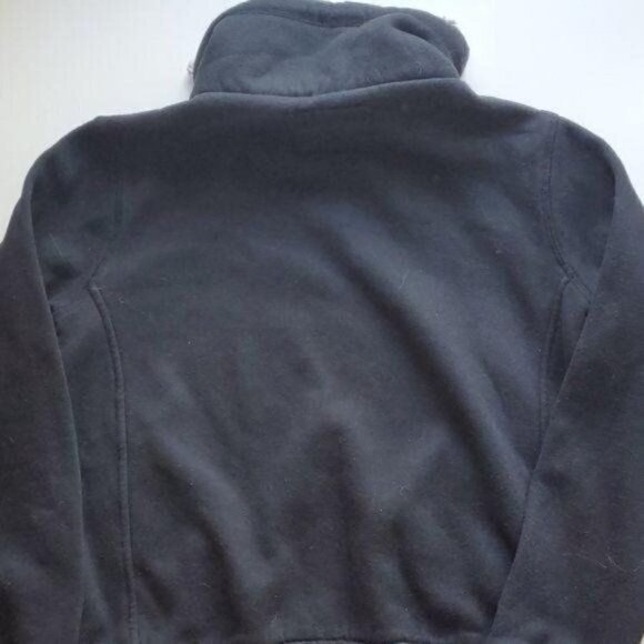 Lee Han Ton Sz. M Black Pullover Kangaroo Pockets Cinched Neck Sweatshirt - Picture 9 of 10